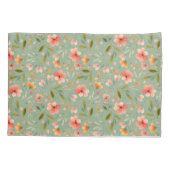 Housse D'oreillers Fleurs de pêche au printemps gaies (Dos)