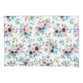 Housse D'oreillers Fleurs de printemps colorées motif (devant-gauche)