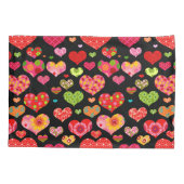 Housse D'oreillers Fleurs de printemps Rainbow Love Hearts (Dos)