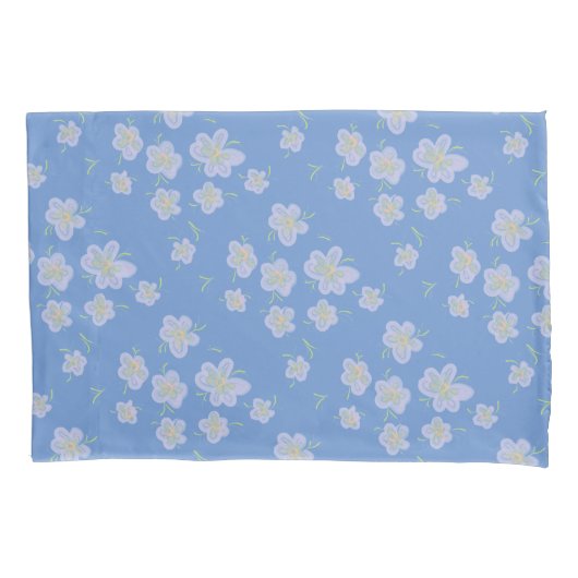 Housse D'oreillers Fleurs de printemps (violet) (devant)