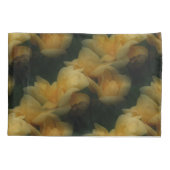 Housse D'oreillers Fleurs de rose jaune Motif d'art naturel     (Dos)