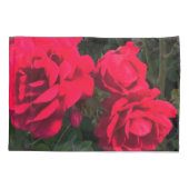 Housse D'oreillers Fleurs de roses rouges (Dos)