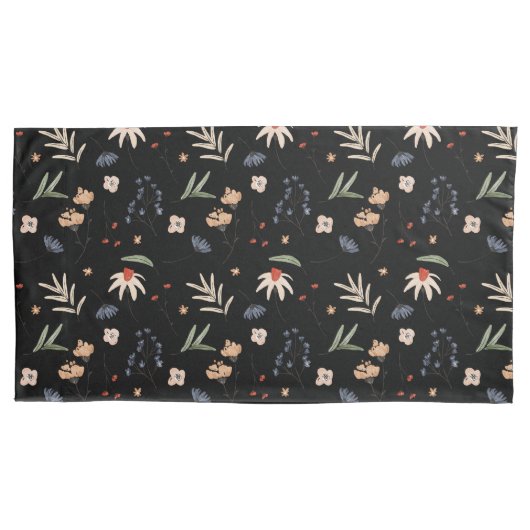 Housse D'oreillers Fleurs d'eau simples 1 (devant)