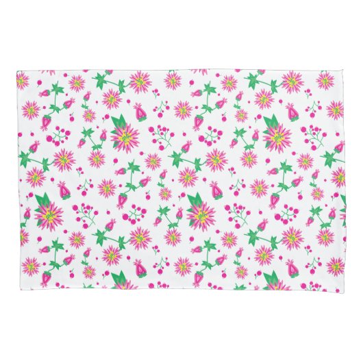 Housse D'oreillers Fleurs et baies (devant)