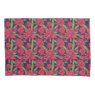 Housse D'oreillers Fleurs et colibris