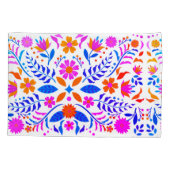 Housse D'oreillers Fleurs Et Feuilles Mexicains  (Dos)