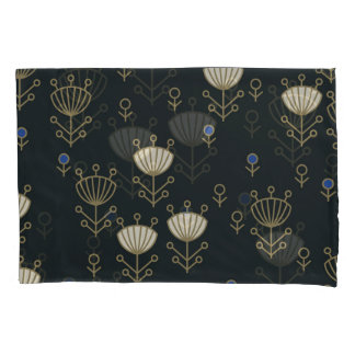 Housse D'oreillers Fleurs ethniques : Conception ornementale Vintage