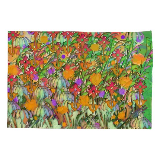 Housse D'oreillers Fleurs Fleurs Fleurs Standard (Dos)