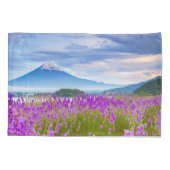 Housse D'oreillers Fleurs | Mont Fugi Japon (Dos)