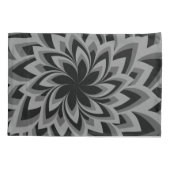 HOUSSE D'OREILLERS FLEURS NOIRES ET BLANCHES (Dos)