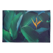 Housse D'oreillers Fleurs | Oiseau du paradis (Dos)