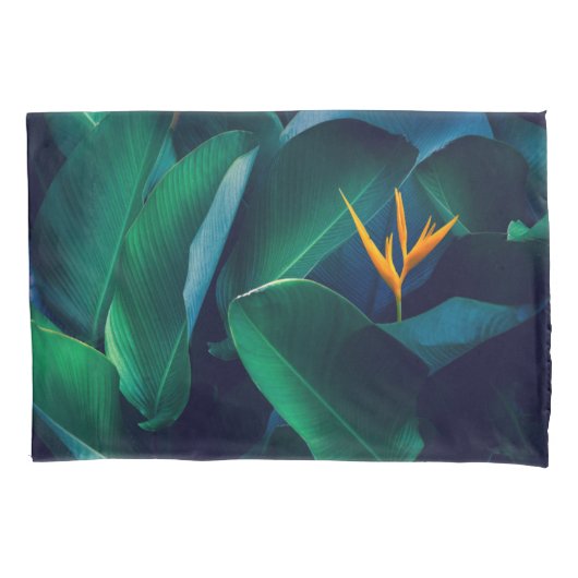 Housse D'oreillers Fleurs | Oiseau du paradis (devant)