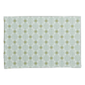 Housse D'oreillers Fleurs ou yeux - vert neutre (devant-Droit)