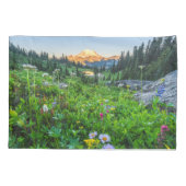 Housse D'oreillers Fleurs | Parc national du Mont Rainier (Dos)