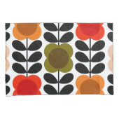 Housse D'oreillers Fleurs Rigoureuses, Stem, Tomate Rose (devant-Droit)