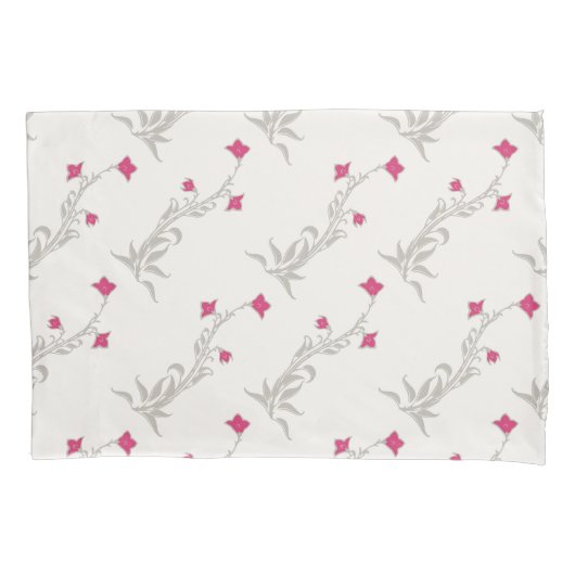 Housse D'oreillers Fleurs roses fortes (devant)