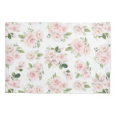 Housse D'oreillers Fleurs roses, Roses roses, Fleurs Aquarelles (Dos)