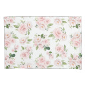 Housse D'oreillers Fleurs roses, Roses roses, Fleurs Aquarelles (devant)