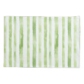 Housse D'oreillers Fleurs roses tropicales Grandes vertes (Dos-gauche)