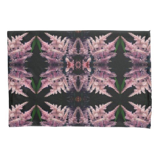 Housse D'oreillers Fleurs roses vives Gros plan Motif Abstrait (devant)