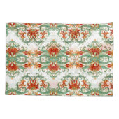 Housse D'oreillers Fleurs rouges style chinois (Dos)
