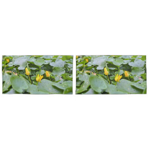 Housse D'oreillers Fleurs sauvages de la forêt – Photographie botaniq