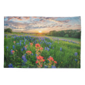 Housse D'oreillers Fleurs | Texas Bluebonnets & Indian Paintbrush (Dos)