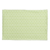 Housse D'oreillers Fleurs vertes et blanches Chic Moderne Tendance  (Dos-gauche)