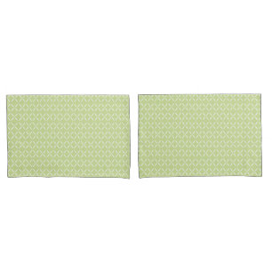 Housse D'oreillers Fleurs vertes et blanches Chic Moderne Tendance 