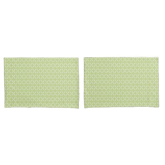 Housse D'oreillers Fleurs vertes et blanches Chic Moderne Tendance  (devant-Set)