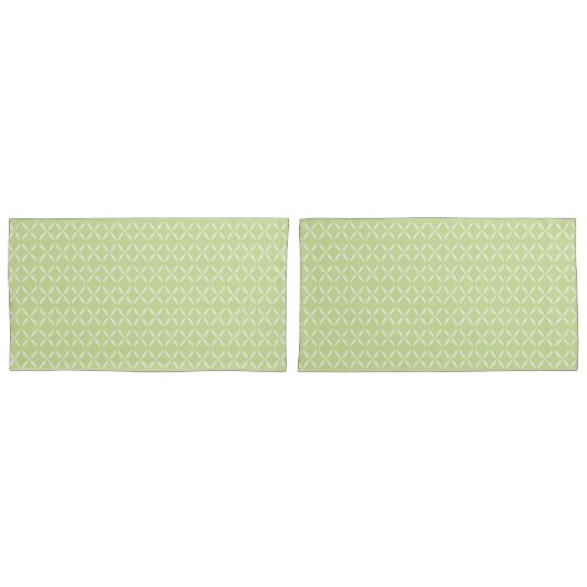 Housse D'oreillers Fleurs vertes et blanches chic modernes tendance (devant-Set)