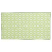 Housse D'oreillers Fleurs vertes et blanches chic modernes tendance (devant-gauche)
