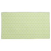 Housse D'oreillers Fleurs vertes et blanches chic modernes tendance (devant-Droit)
