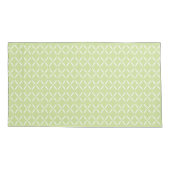 Housse D'oreillers Fleurs vertes et blanches chic modernes tendance (Dos-gauche)