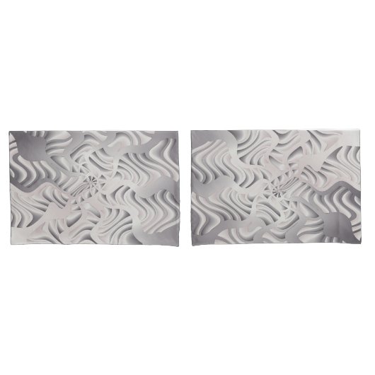 Housse D'oreillers flocon d'argent (devant-Set)