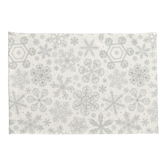 Housse D'oreillers Flocon de neige (Dos-Droit)