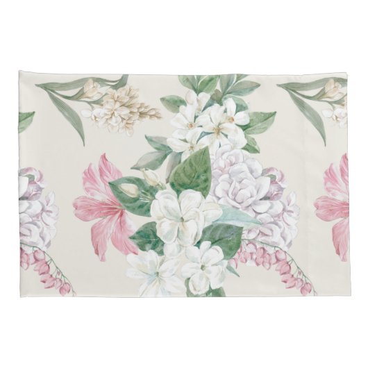 Housse D'oreillers Floral (Dos-Droit)