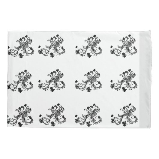 Housse D'oreillers Floral (Dos)