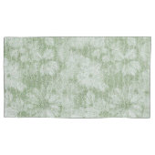 Housse D'oreillers Floral Daisy Velvety LIme Green (devant-gauche)