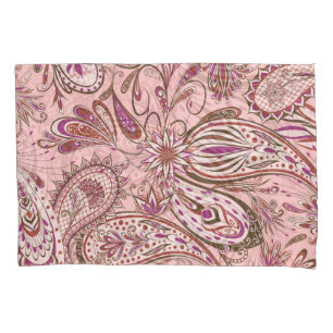 Housse D'oreillers Floral Ethnique : Design Oriental Paisley.