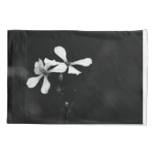 Housse D'oreillers floral noir et blanc minimal (Dos)