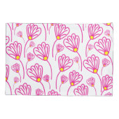 Housse D'oreillers Floral rose (Dos)