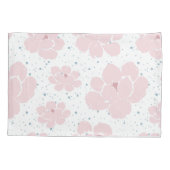 Housse D'oreillers Floral rose doux (Dos)