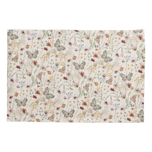 Housse D'oreillers Floral rustique (Dos)