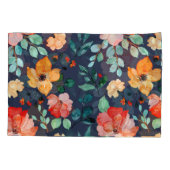 Housse D'oreillers Floral Surface Motif - Mode Printemps Décoratif (Dos-gauche)