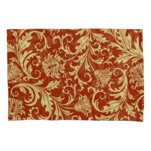 Housse D'oreillers Floraux rétro : arrière - plan motif vintage.