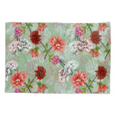 Housse D'oreillers Flore de printemps vert : main tirée (Dos)