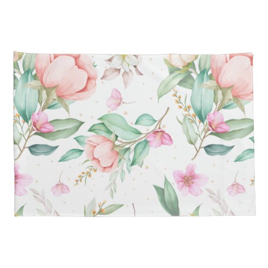 Housse D'oreillers Flore douce (Dos-Droit)