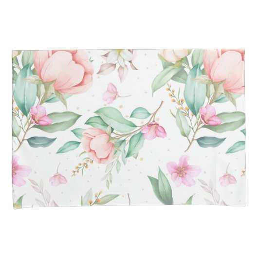 Housse D'oreillers Flore douce (devant-Droit)