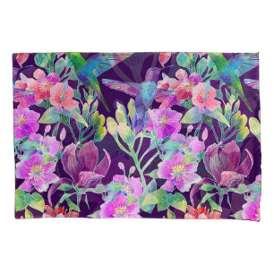 Housse D'oreillers Flore et faune exotiques : Motif sans couture